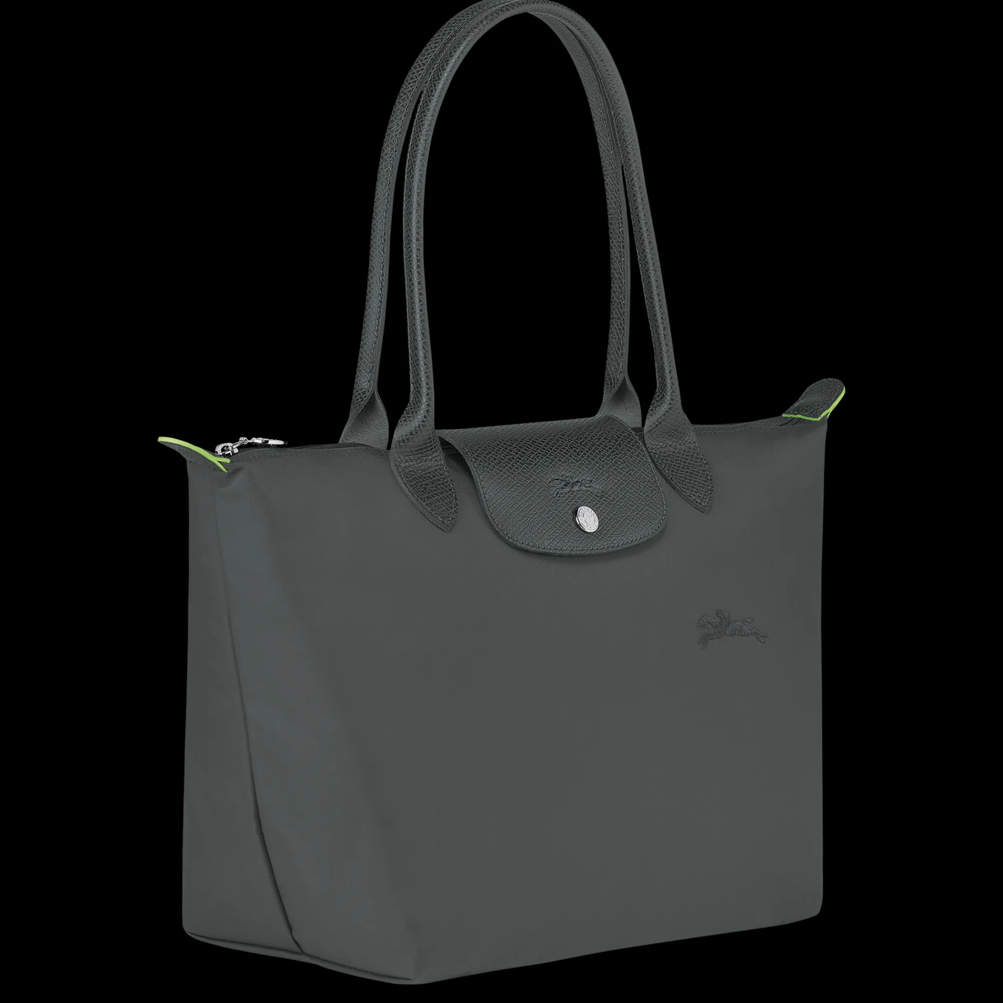 Best Longchamp Sac Cabas M Le Pliage Green Graphite