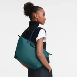 Online Longchamp Sac Cabas M Le Pliage Green Paon