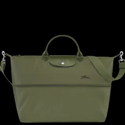 Sale Longchamp Sac De Voyage Extensible Le Pliage Green Forêt