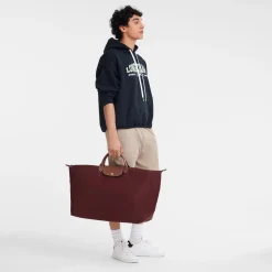 Outlet Longchamp Sac De Voyage M Le Pliage Original Bordeaux