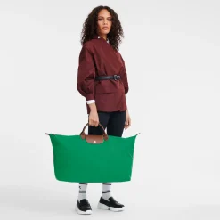 Outlet Longchamp Sac De Voyage M Le Pliage Original Vert