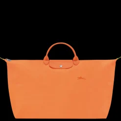 Outlet Longchamp Sac De Voyage M Le Pliage Green Orange
