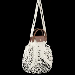 Hot Longchamp Sac Filet L Le Pliage Filet Ecru