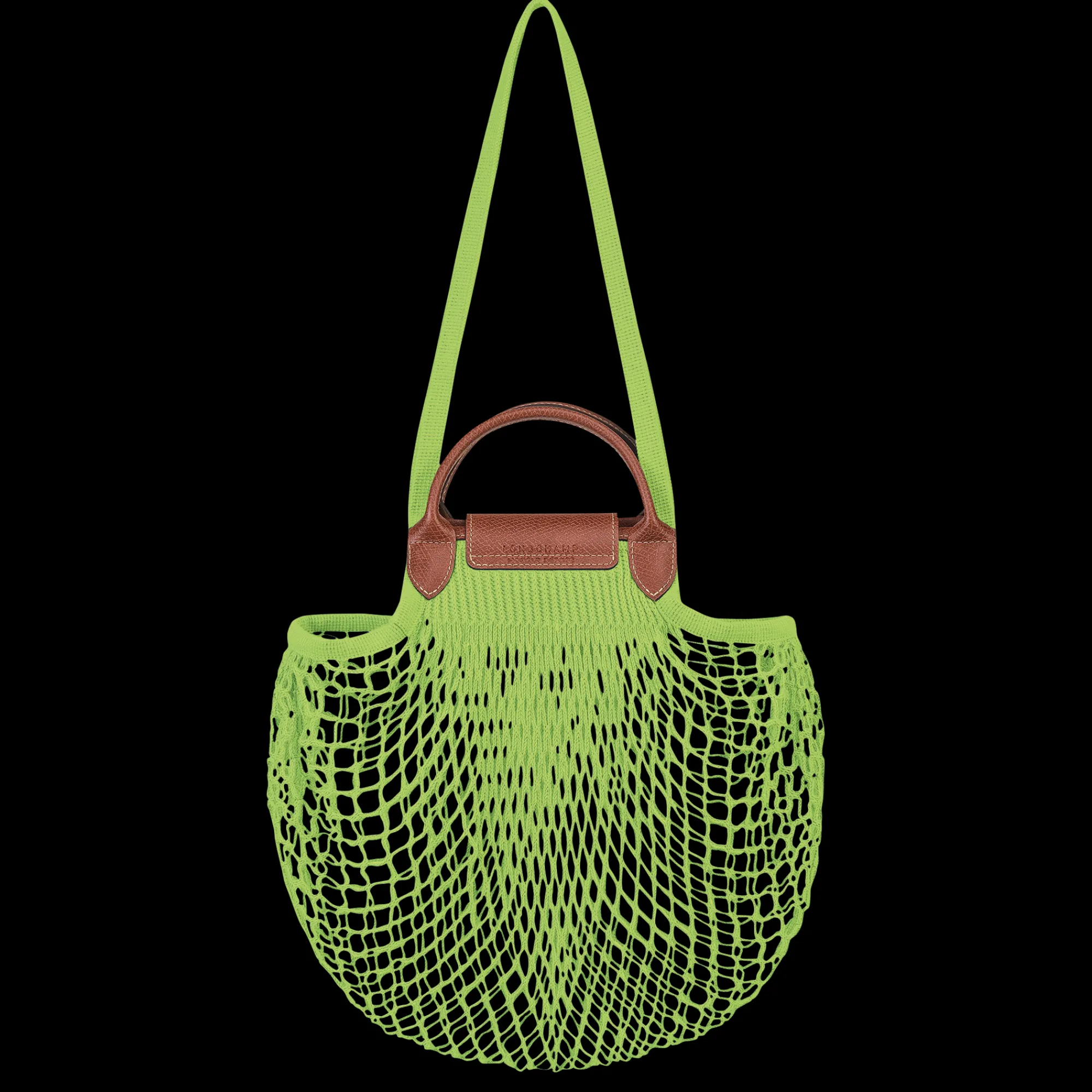 Discount Longchamp Sac Filet L Le Pliage Filet Vert Lumière