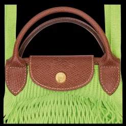 Discount Longchamp Sac Filet L Le Pliage Filet Vert Lumière