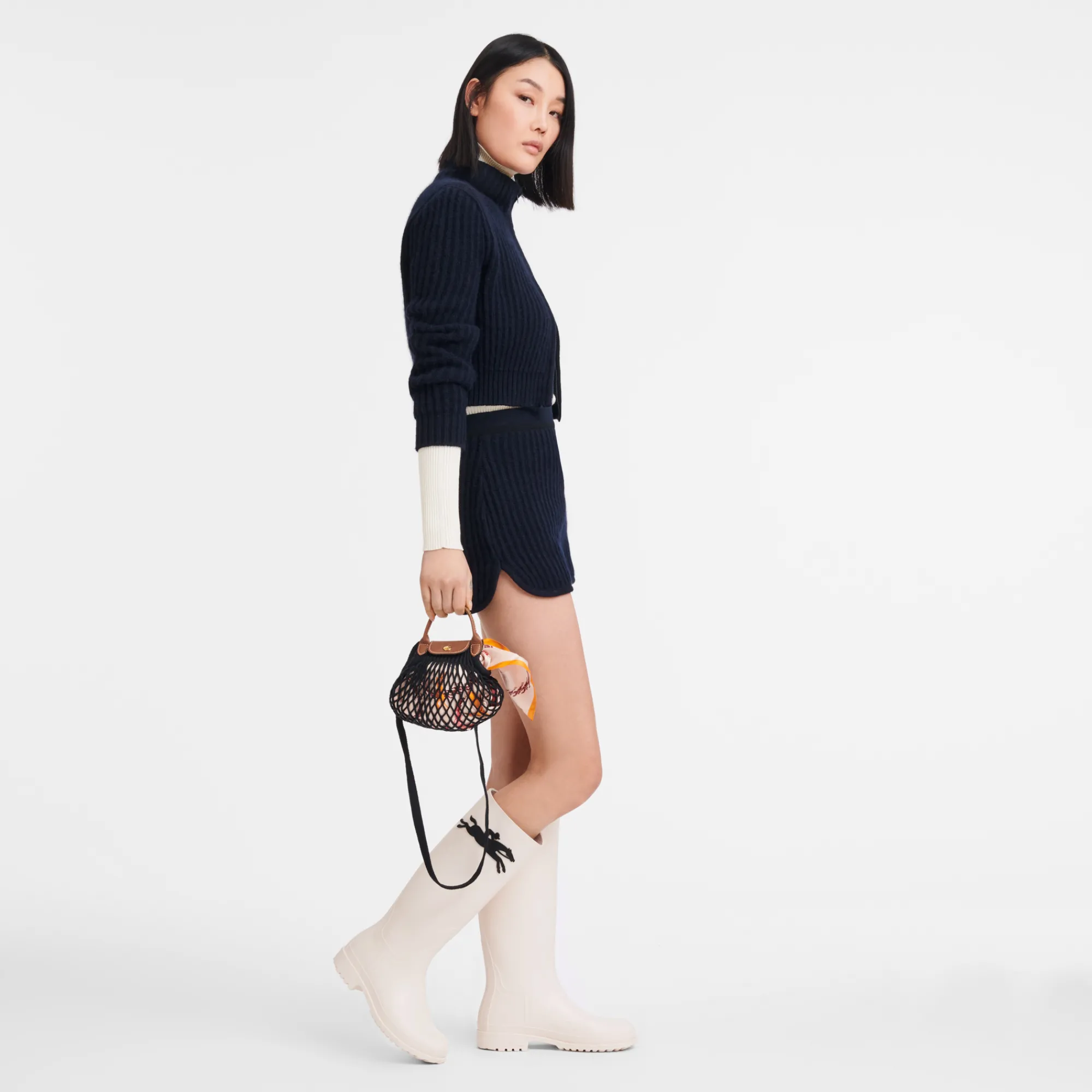 Outlet Longchamp Sac Filet XS Le Pliage Filet Noir