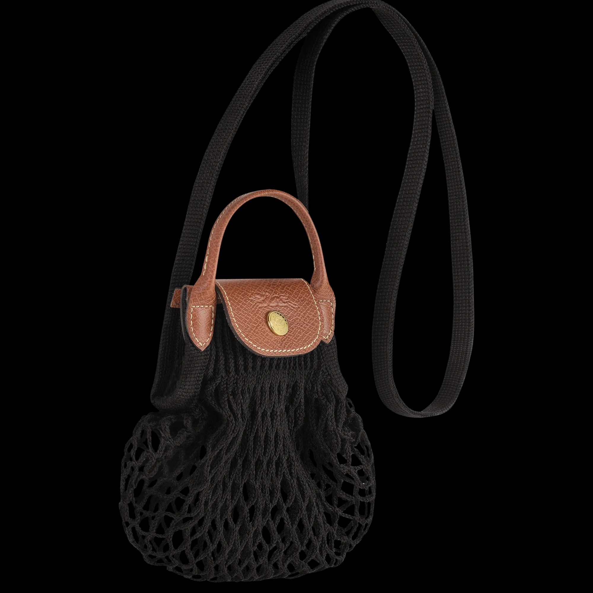 Outlet Longchamp Sac Filet XS Le Pliage Filet Noir