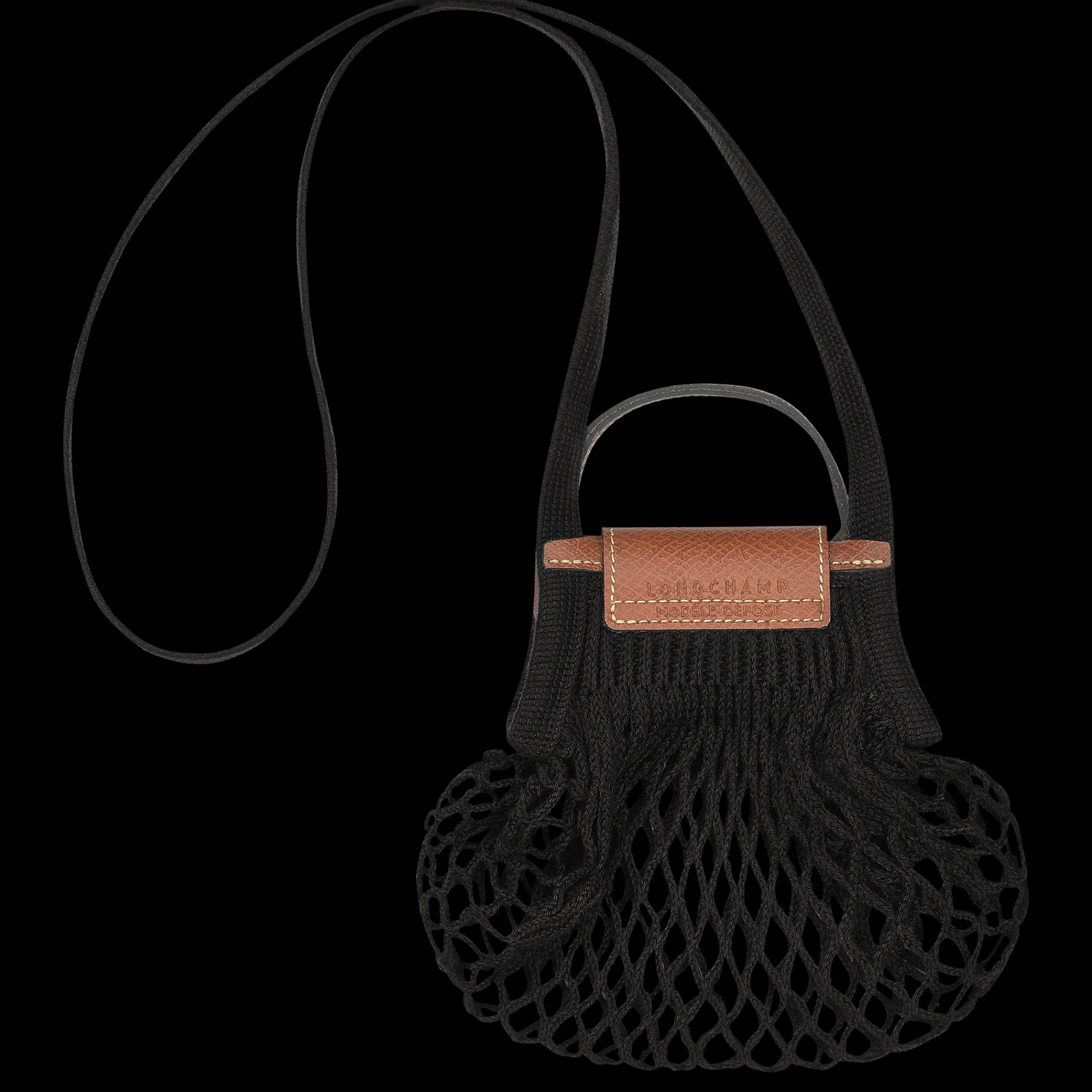 Outlet Longchamp Sac Filet XS Le Pliage Filet Noir