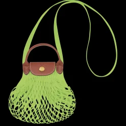 Outlet Longchamp Sac Filet XS Le Pliage Filet Vert Lumière