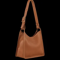 Outlet Longchamp Sac Porté épaule M Le Foulonné Caramel