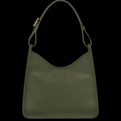 Clearance Longchamp Sac Porté épaule M Le Foulonné Kaki