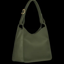 Clearance Longchamp Sac Porté épaule M Le Foulonné Kaki