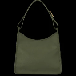 Clearance Longchamp Sac Porté épaule M Le Foulonné Kaki