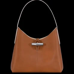 Outlet Longchamp Sac Porté épaule M Le Roseau Cognac