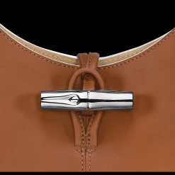 Outlet Longchamp Sac Porté épaule M Le Roseau Cognac