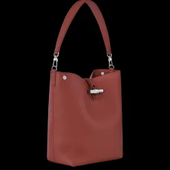 Clearance Longchamp Sac Porté épaule M Le Roseau Châtaigne