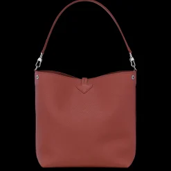 Clearance Longchamp Sac Porté épaule M Le Roseau Châtaigne