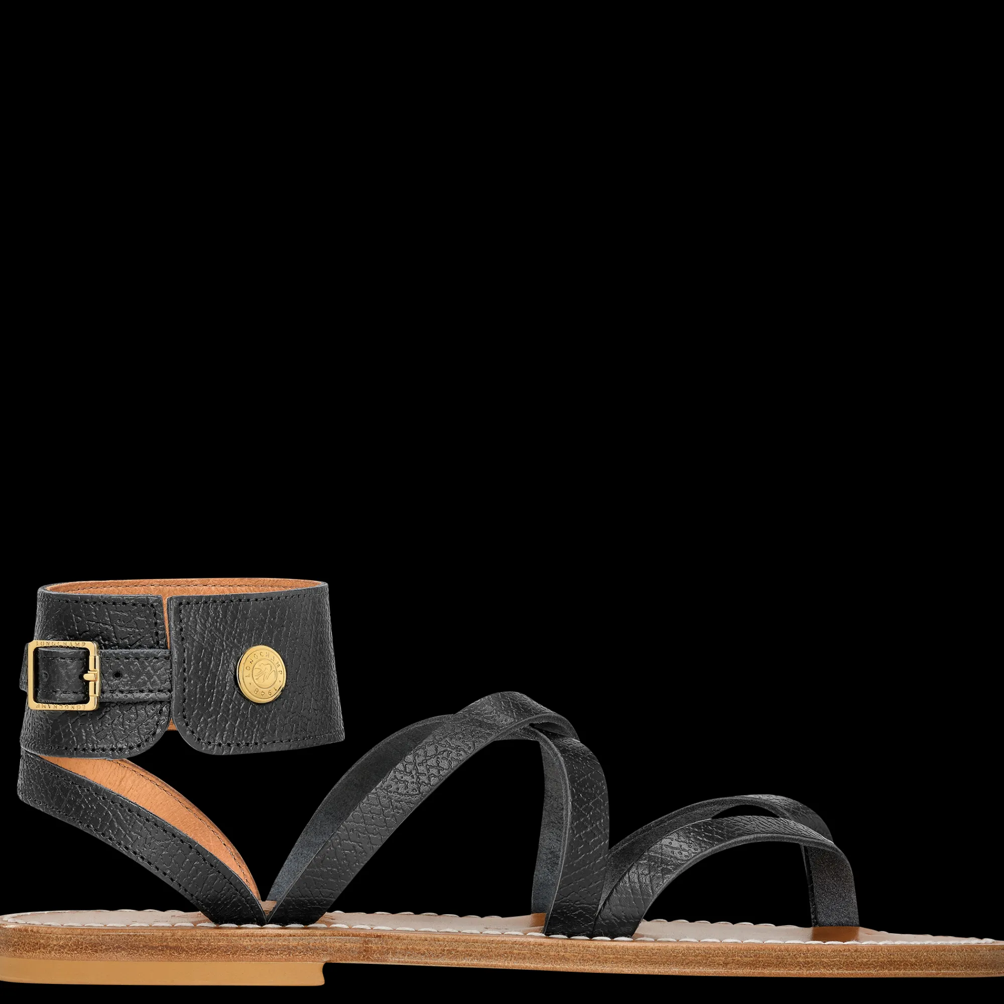 Online Longchamp Sandales X K.Jacques Noir