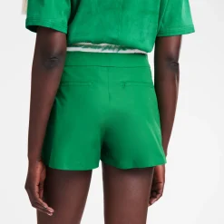 Longchamp Short Avec Empiècement Ceinture Vert