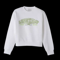 Discount Longchamp Sweat Blanc