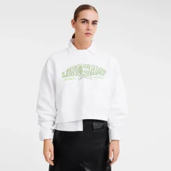 Discount Longchamp Sweat Blanc