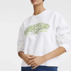 Discount Longchamp Sweat Blanc