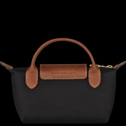 Clearance Longchamp Trousse Cosmétiques Avec Poignée Le Pliage Original Noir
