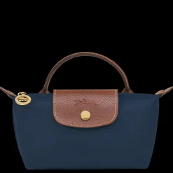 Longchamp Trousse Cosmétiques Avec Poignée Le Pliage Original Marine