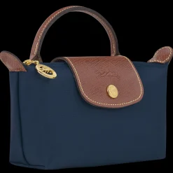 Longchamp Trousse Cosmétiques Avec Poignée Le Pliage Original Marine