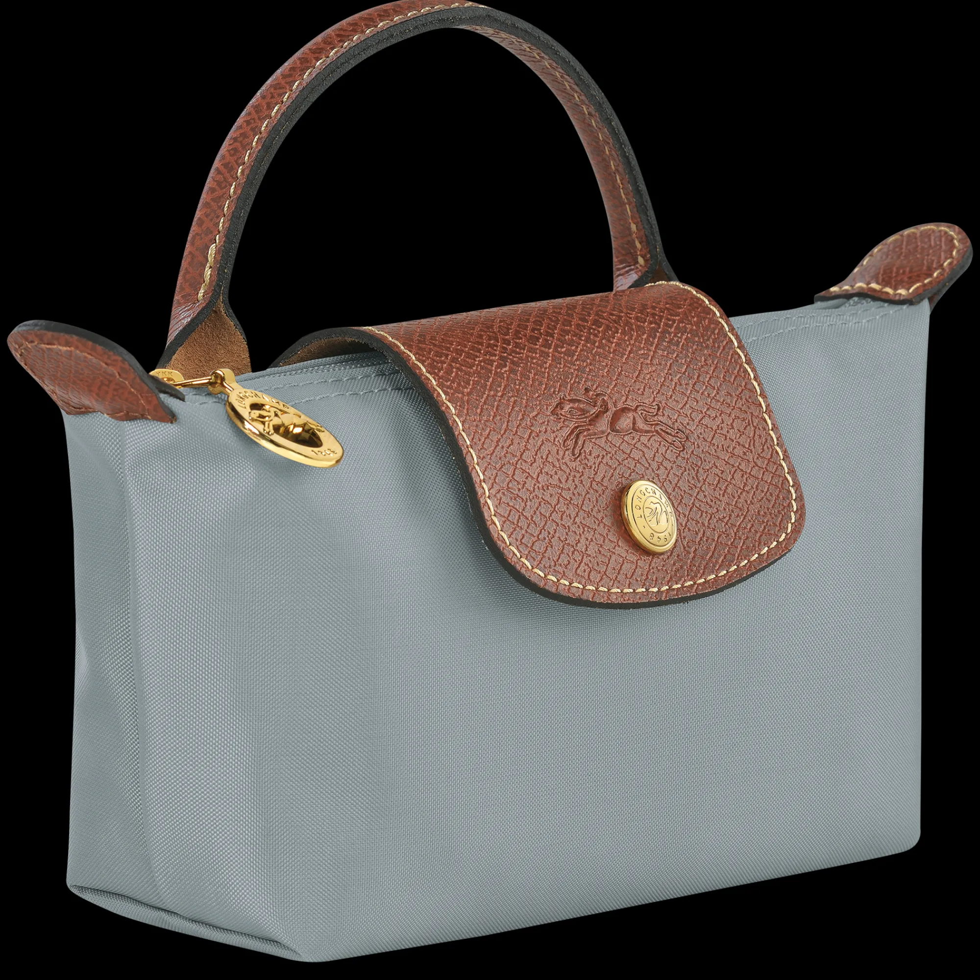 Clearance Longchamp Trousse Cosmétiques Avec Poignée Le Pliage Original Acier