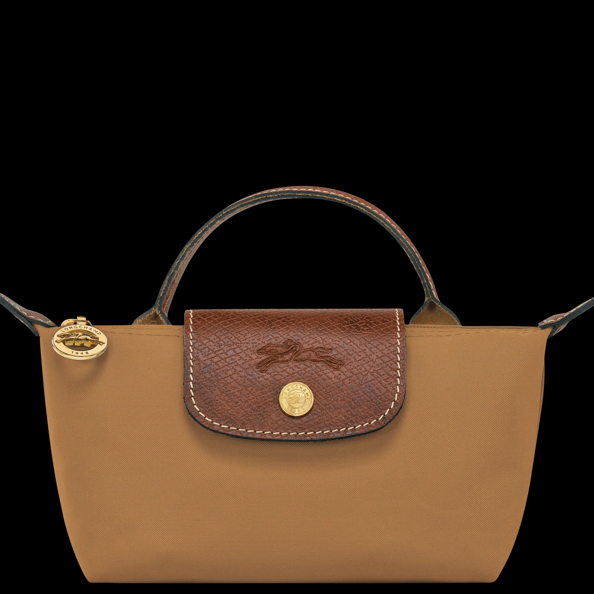 Best Longchamp Trousse Cosmétiques Avec Poignée Le Pliage Original Chamois