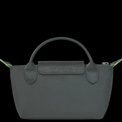 New Longchamp Trousse Cosmétiques Avec Poignée Le Pliage Green Graphite