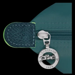 New Longchamp Trousse Cosmétiques Avec Poignée Le Pliage Green Paon