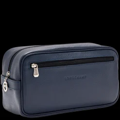 Clearance Longchamp Trousse De Toilette Le Foulonné Navy