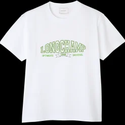 Online Longchamp T-shirt Blanc