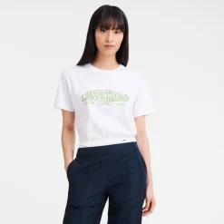 Online Longchamp T-shirt Blanc