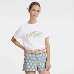 Online Longchamp T-shirt Blanc