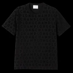 Best Longchamp T-shirt Ample Signature Noir