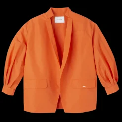 Sale Longchamp Veste Kimono Orange