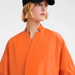 Sale Longchamp Veste Kimono Orange