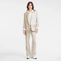 Longchamp Veste Oversize Ecru