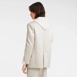 Longchamp Veste Oversize Ecru