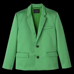 Longchamp Veste Oversize Vert