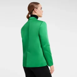 Longchamp Veste Oversize Vert